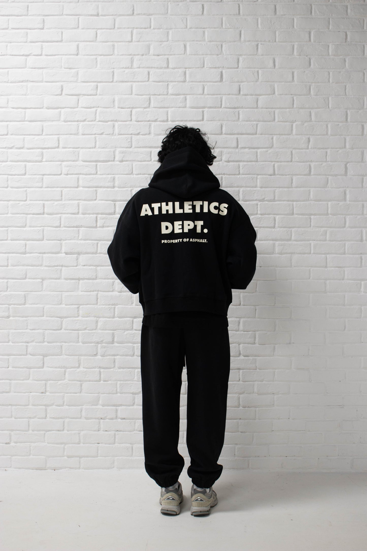 ATHLETIC DEPT. Zip Hoodie - Black