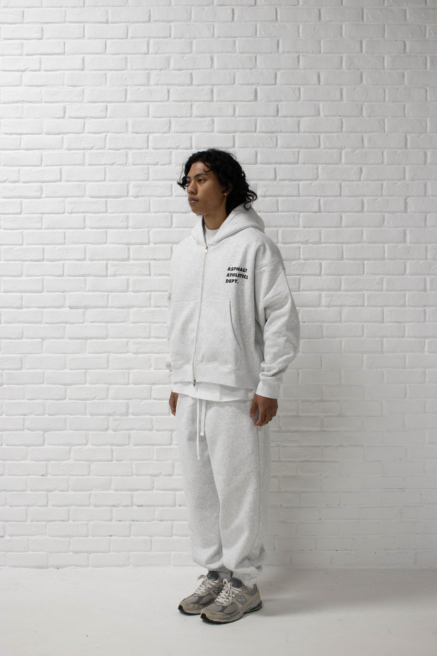 ATHLETIC DEPT. Zip Hoodie - Frost Marle