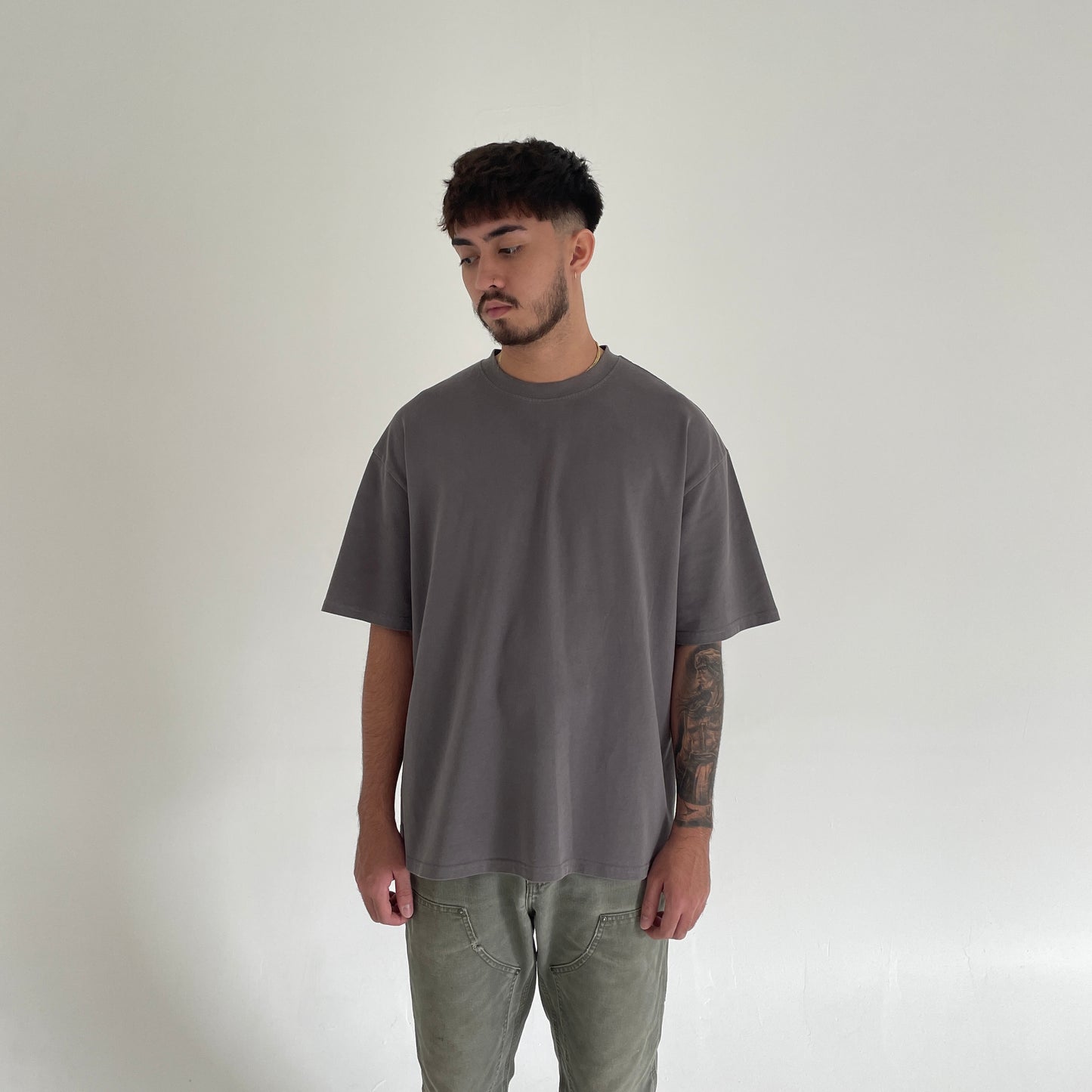 The Rebel Tee - Washed Grey