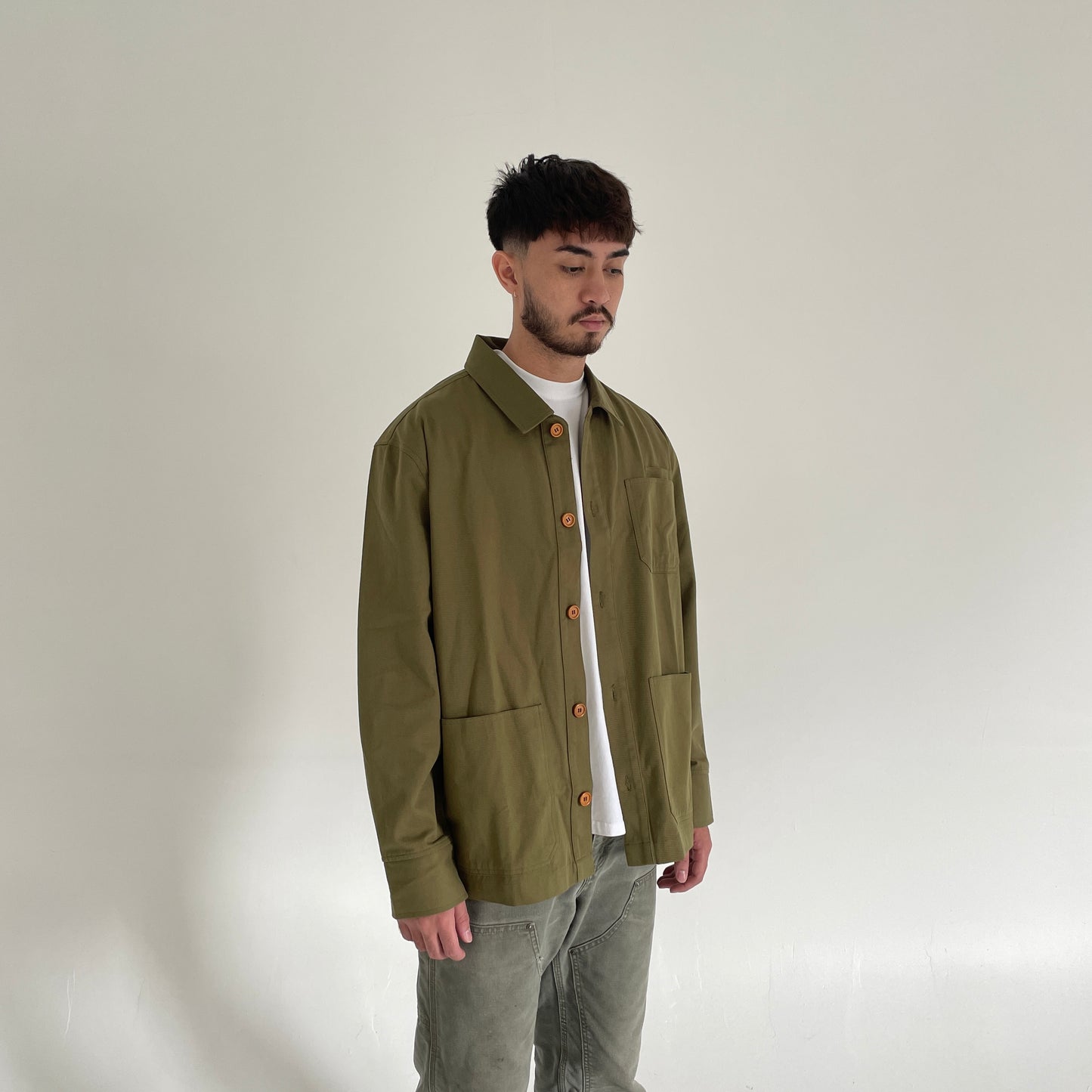 "The Wency" Work Overshirt - Army Green