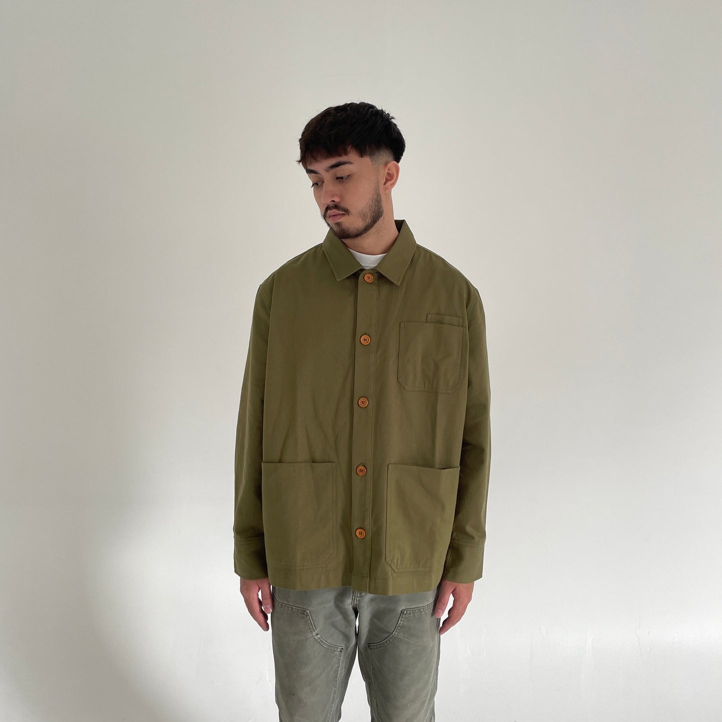 "The Wency" Work Overshirt - Army Green